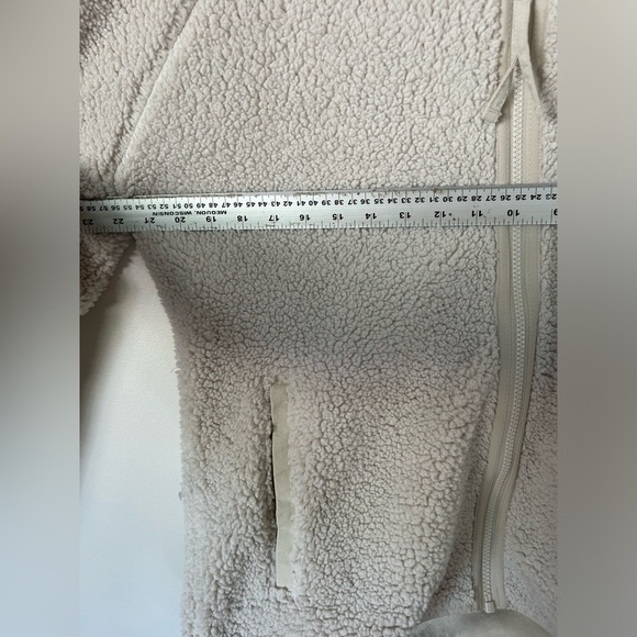 Columbia Women’s Cream Fleece Full Zip Faux Sherpa Teddy Jacket Size Large - Picture 5 of 7
